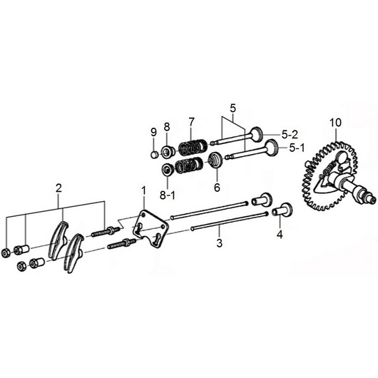 Распредвал и клапана Champion GG3301 после 2019г.